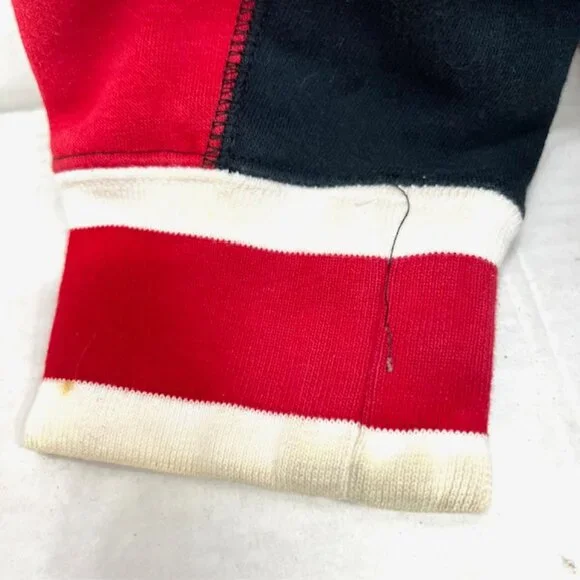 Air Jordan Hoodie Men’s  L Button Fleece Sweat Jacket Embroidered Logo black Red - Picture 6 of 9